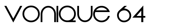 Vonique 64 font preview